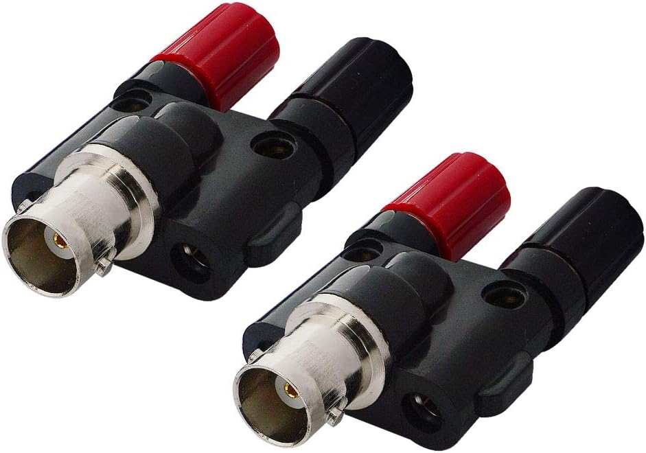 Split Post Adapter (Cobra Head), BNC Female, 2 Pack
