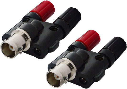 Split Post Adapter (Cobra Head), BNC Female, 2 Pack