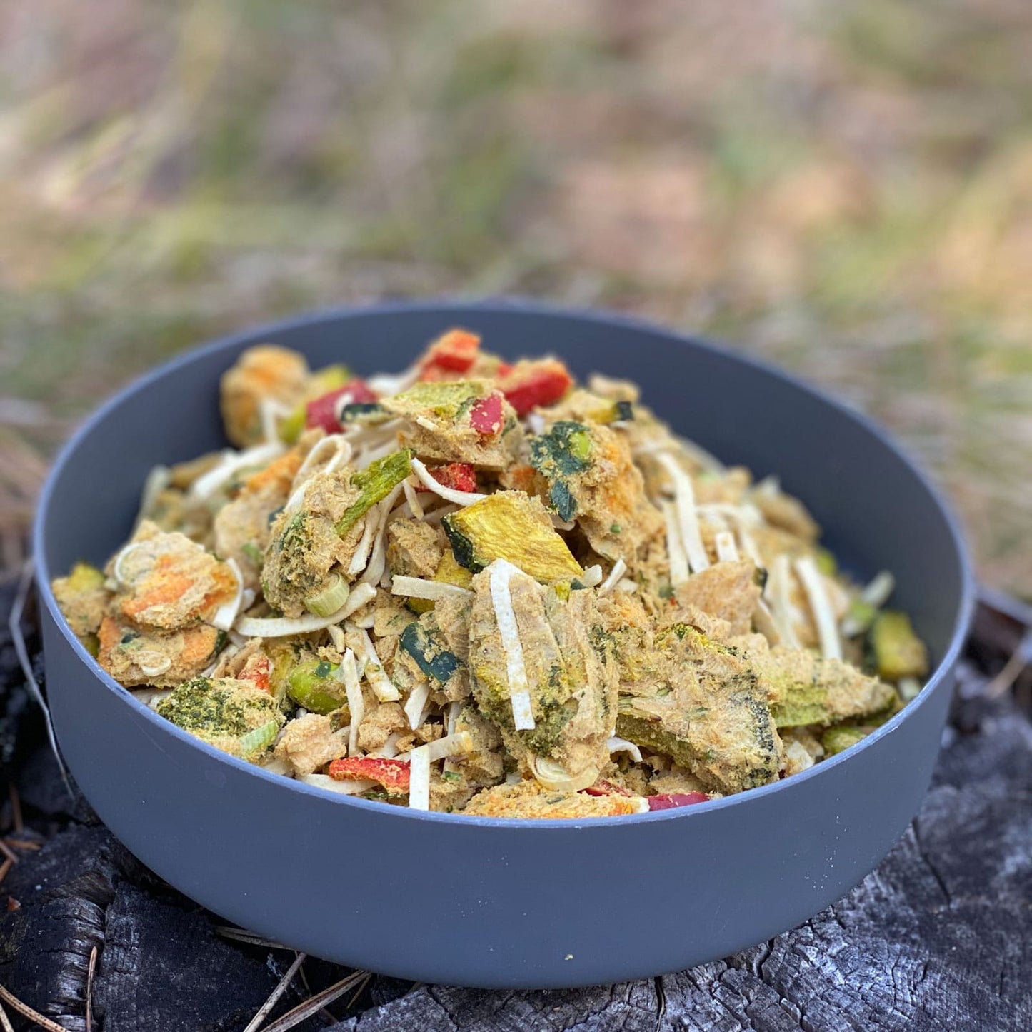 Thai Peanut Curry with Roasted Vegetables and Rice Noodles