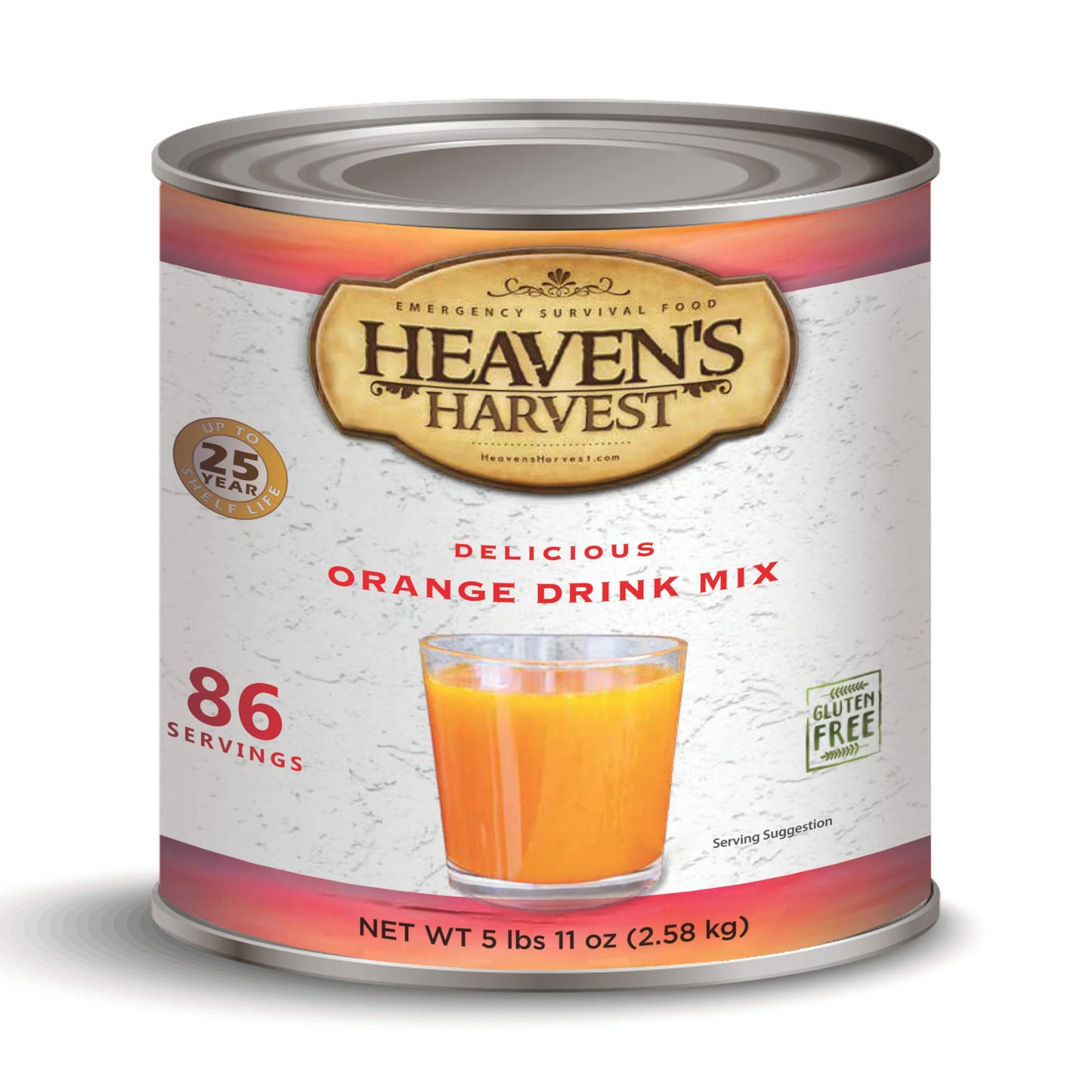 Freeze-Dried Orange Drink, #10 Can