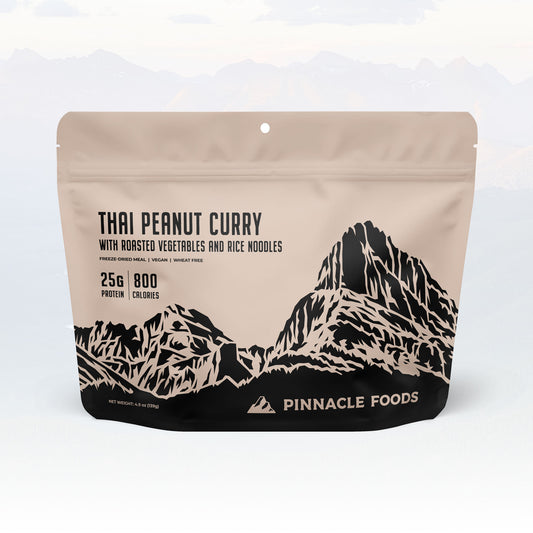 Thai Peanut Curry with Roasted Vegetables and Rice Noodles