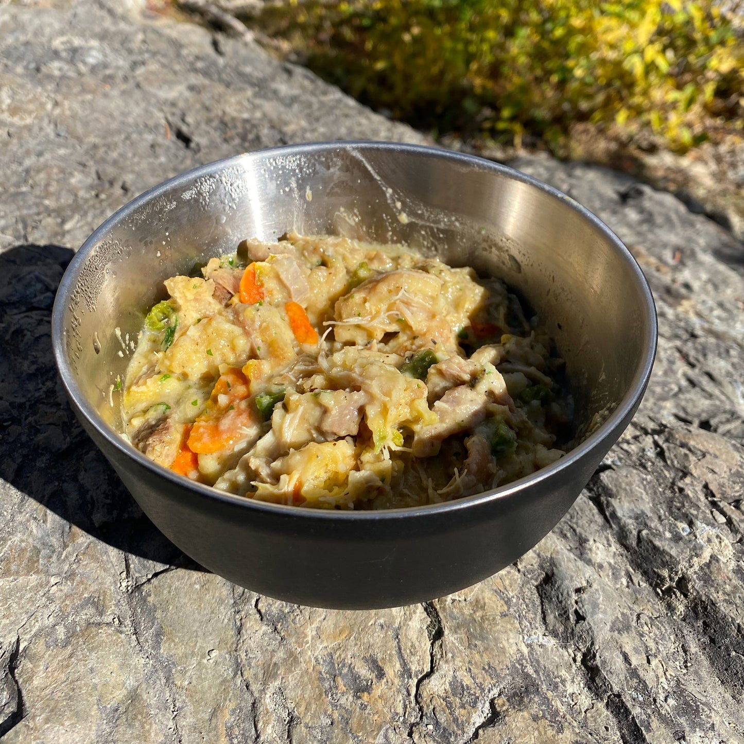 Herb Roasted Chicken and White Cheddar Biscuit Dumplings
