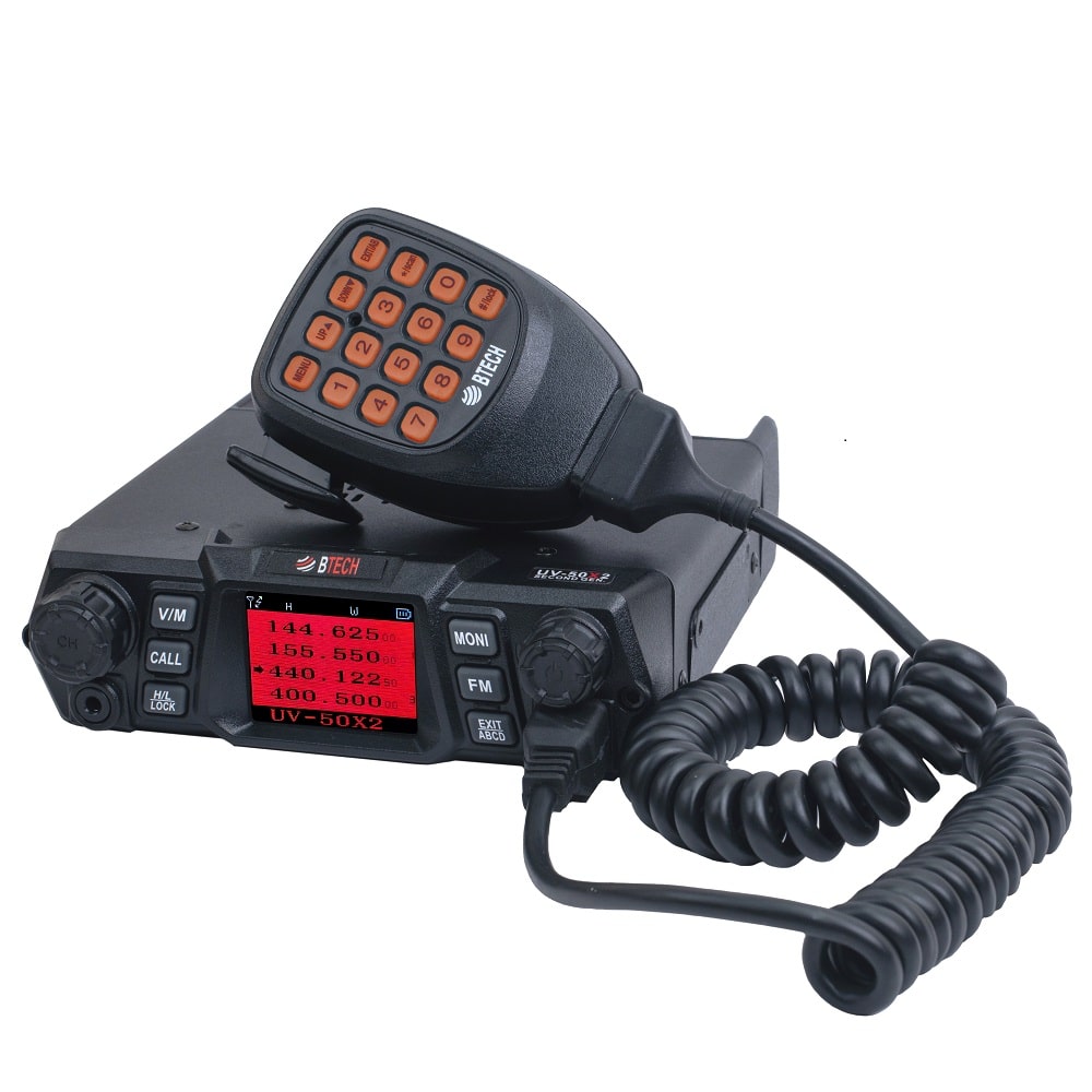 BTECH UV-50X2 (Second Generation) Dual Band 50W Mobile Radio