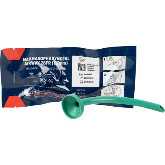 NAR Nasopharyngeal Airway - 28F (117mm) - Non-Lubricated