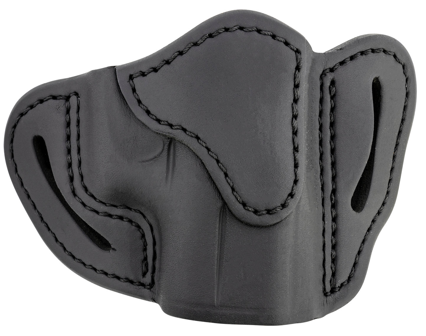 1791 Gunleather BHC Optic Ready OWB Compact Stealth Black Leather Belt Slide Compatible w/Glock 43/Sig P365/Walther PPK Right Hand