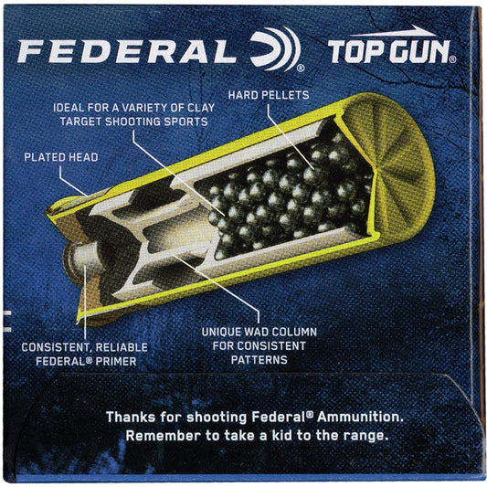 Federal Top Gun 20 Gauge Ammo 2 3/4" 7/8oz #8 Shot Target 25 Rounds