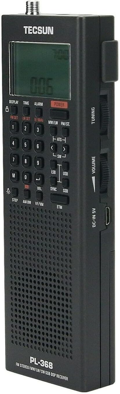 Tecsun PL-368 Portable Radio FM Stereo SSB DSP ETM ATS FM MW Shortwave