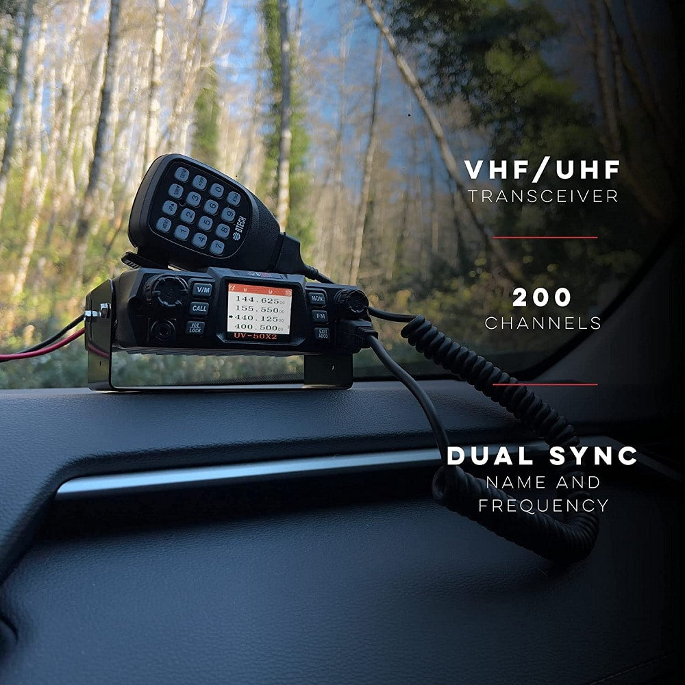 BTECH UV-50X2 (Second Generation) Dual Band 50W Mobile Radio