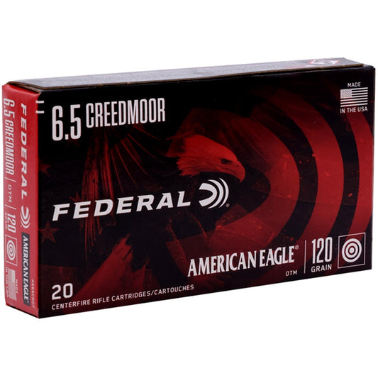Federal American Eagle 6.5 Creedmoor Ammo 120 Grain Open Tip Match - AE65CRD2