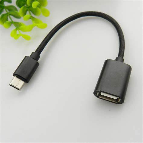 USB Female to USB-C Adapter Cable