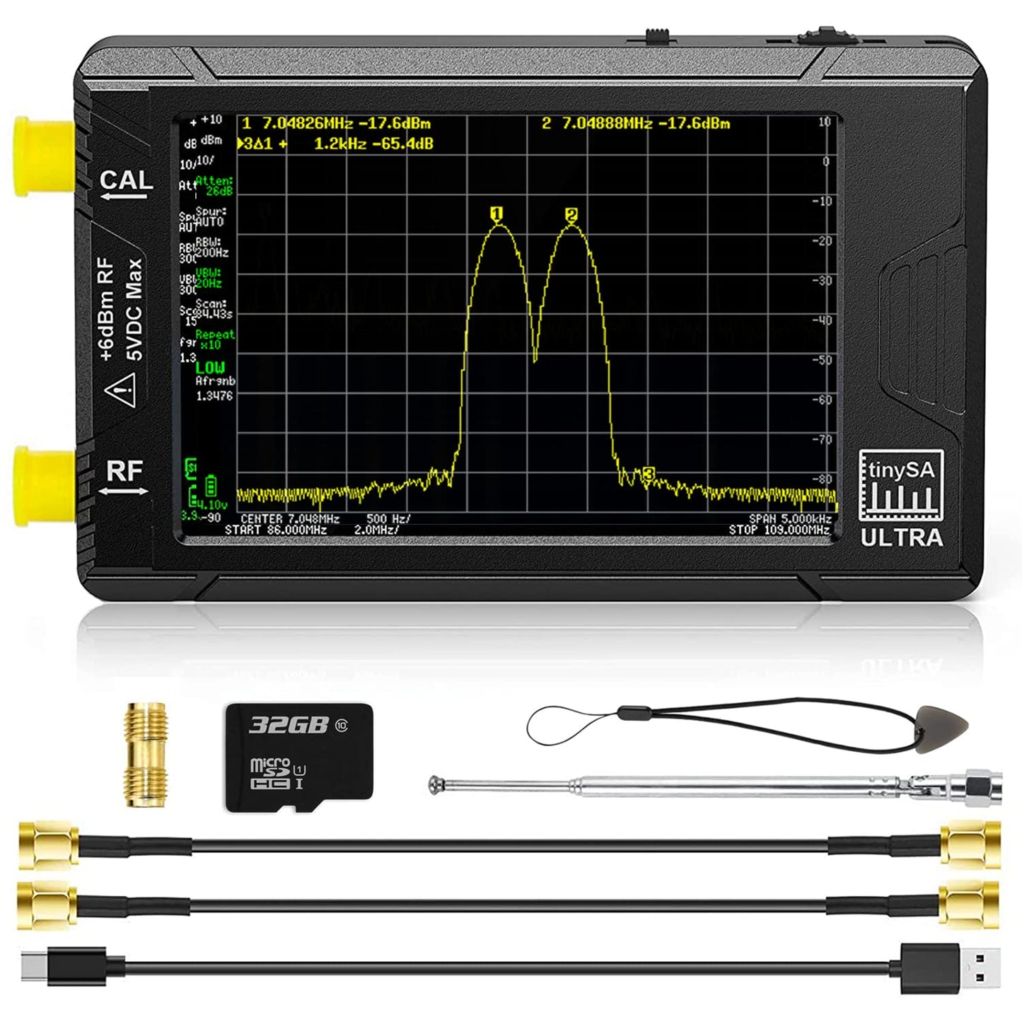 TinySA Ultra Spectrum Analyzer