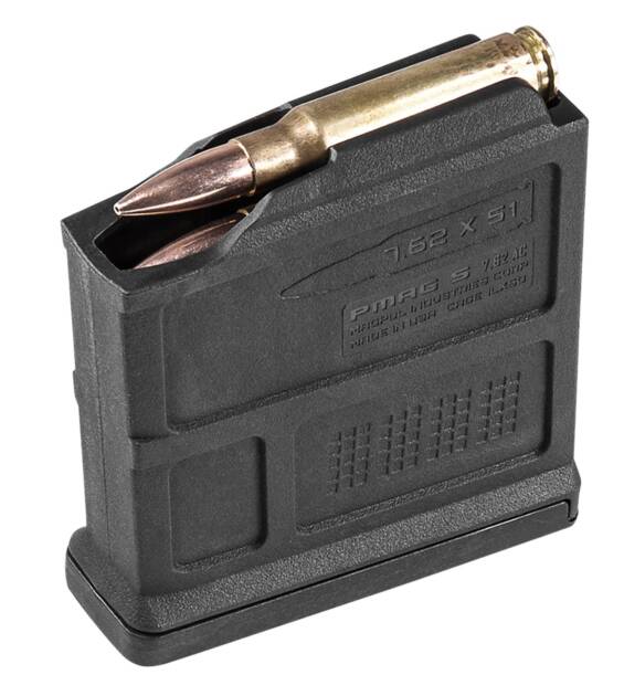 Magpul PMAG Black AICS 5rd 6.5 Creedmoor/308 Win/7mm-08 Rem/260 Rem/243 Win/7.62x51mm NATO for Short Bolt Action Rifles