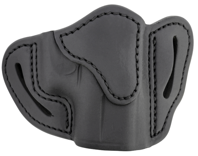 1791 Gunleather BHC Optic Ready OWB Compact Stealth Black Leather Belt Slide Compatible w/Glock 43/Sig P365/Walther PPK Right Hand