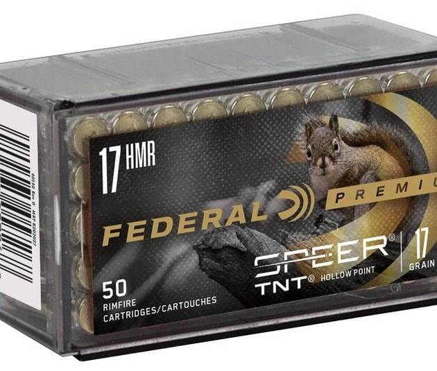 Federal Premium .17 HMR Ammo 17 Grain Speer TNT Jacketed Hollow Point - P770