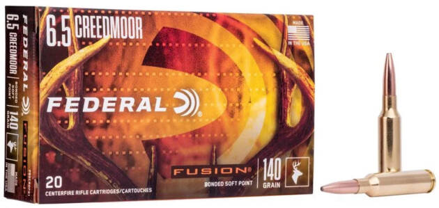 Federal Fusion 6.5 Creedmoor Ammo 140 Grain Soft Point - F65CRDFS1