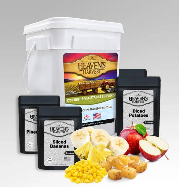 Heaven's Harvest Fruit and Vegetable Bucket