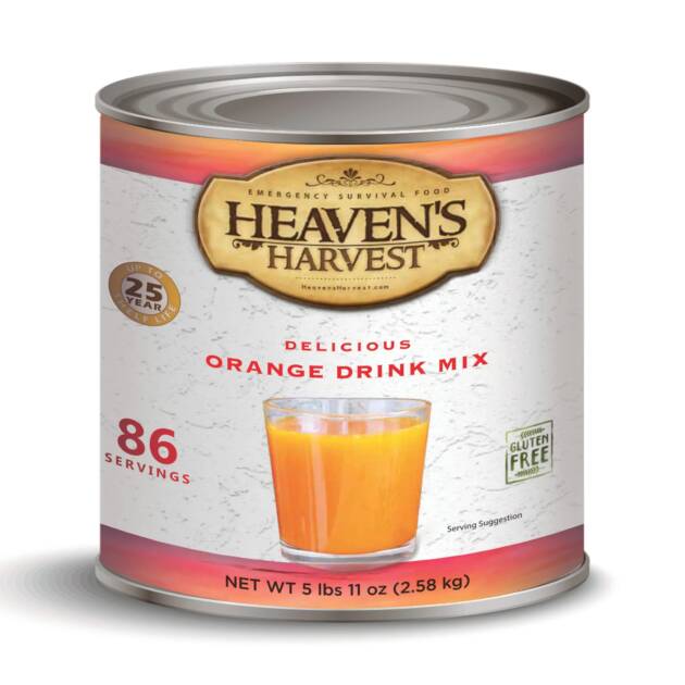 Freeze-Dried Orange Drink, #10 Can