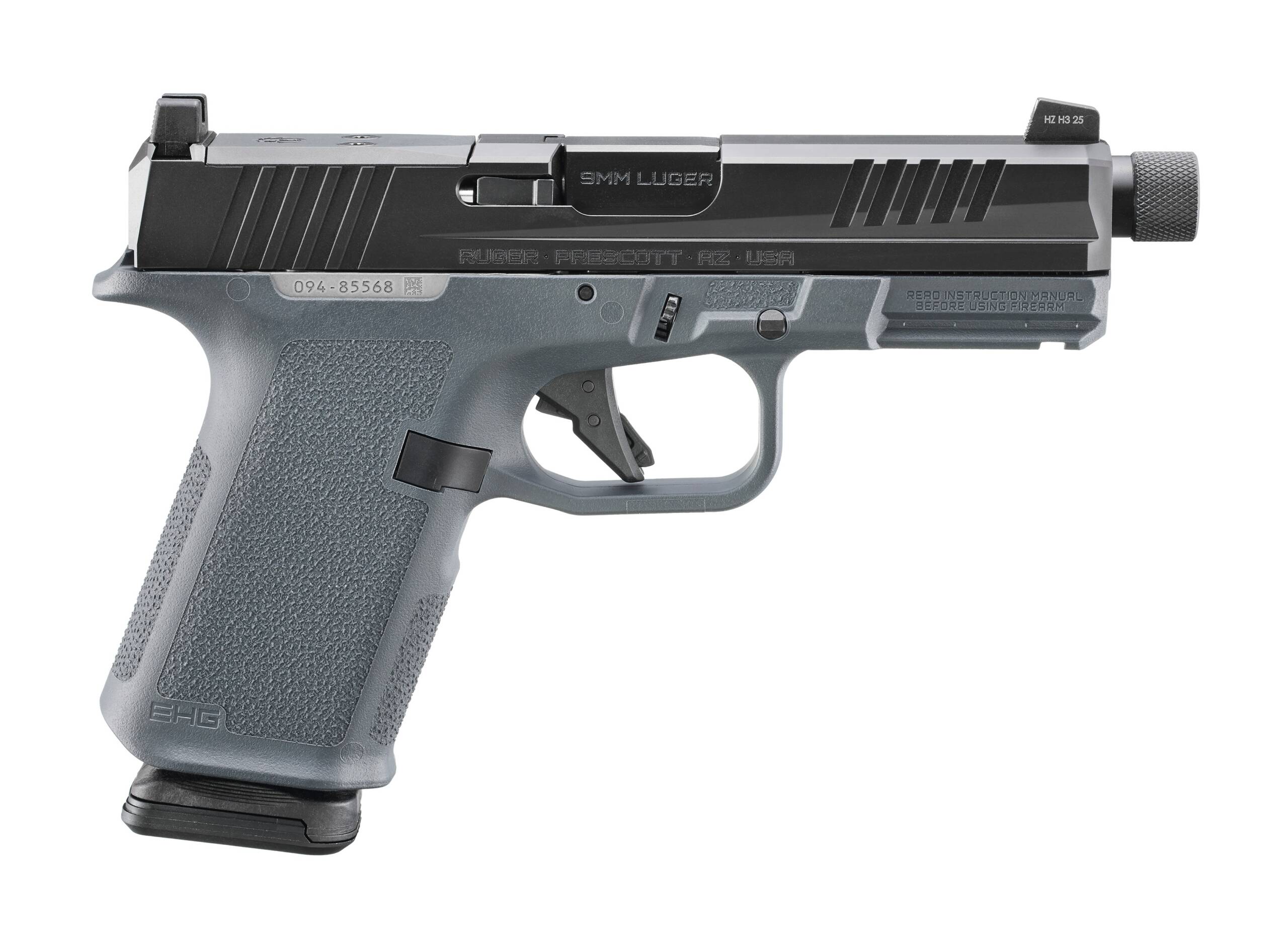 RUGER RXM 9MM 4.5" 15-RD SEMI-AUTO PISTOL (THREADED BARREL)